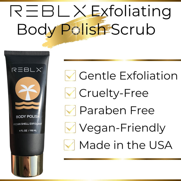REBLX Exfoliating Body Scrub Polish. Gentle Exfoliation